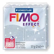 Masy plastyczne - Staedtler Masa plastyczna termoutwardzalna Effect, srebrna brokatowa, 57g, kostka - miniaturka - grafika 1