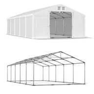 Altany ogrodowe - Namiot Magazynowy Całoroczny 5x10x2 Biały SUMMER PLUS MSD - miniaturka - grafika 1