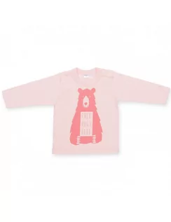 Kaftaniki dla niemowląt - Bluzka niemowlęca bawełniana długi rękaw HAPPY KIDS 68-104 Pinokio, Kolor: Różowy, Rozmiar: 68 - grafika 1