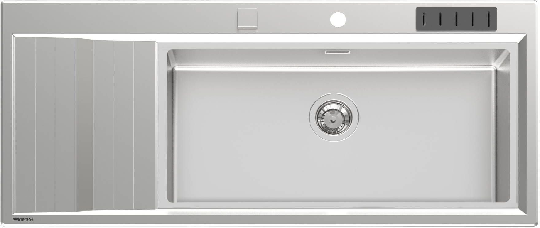 Foster Zlewozmywak 4504051 STRIPE zlewozmywak stal prawa komora 117 x 51 cm