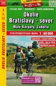 Przewodniki - Bratysława Północne Okolice Bratysławy Małe Karpaty Mapa Turystyczna 171 - miniaturka - grafika 1