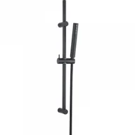 Zestawy prysznicowe - LAVEO NLP 71A2 PRETTO Zestaw natryskowy na drążku Długość drążka: 700 mm Wymiar słuchawki: 221x32 mm Długość węża: 1500 mm Wykończenie: czarne - miniaturka - grafika 1