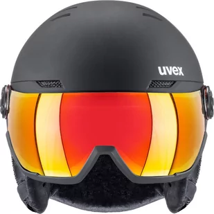 Kask narciarski UVEX - Wanted Visor S5662621005 Black Mat - Kaski narciarskie - miniaturka - grafika 1