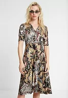 Sukienki - Desigual Sukienka damska 19WWVK664092L, zielona, XS - miniaturka - grafika 1