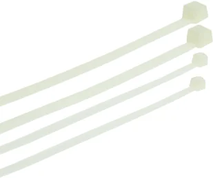 PLASTROL OPASKA PLASTIKOWA BIAŁA 4,8 x 500mm 50szt. - Maskownice do kabli - miniaturka - grafika 1
