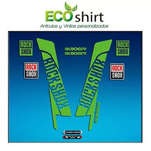Ecoshirt 8K-SH0W-0EF8 naklejka Fork Rock Shox Boxxer Am45 naklejka Decals Autocollants Adesivi Forcela widelec Fourne, zielona - Części rowerowe - miniaturka - grafika 1