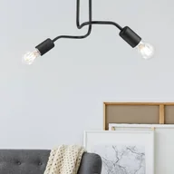 Lampy sufitowe - Euluna Lampa sufitowa Joiy, 2-punktowa, czarna - miniaturka - grafika 1