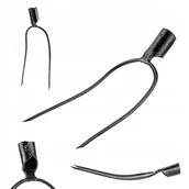 Grabie i motyki - KADAX Widły 2-Zębne Gospodarcze Ogrodowe Do Siana Obornika Stalowe Bez Trzonka - miniaturka - grafika 1