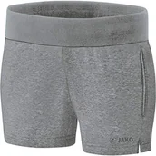 Spodenki damskie - JAKO damskie szorty Basic Sweat Shorts szary antracytowy nakrapiany 42 - miniaturka - grafika 1