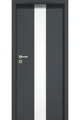 Drzwi wewnętrzne - Pol-Skone Dzwi Wewnętrzne Z Szybą Hartowaną Creato A02 Grafite - miniaturka - grafika 1