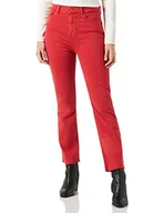Spodnie damskie - 7 For All Mankind Damskie spodnie Hw Slim Kick, czerwony, 28 - miniaturka - grafika 1