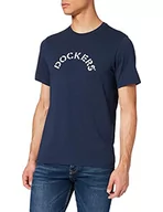 Koszulki męskie - Dockers T-shirt męski z logo, Graphic Tee Pembroke Curve, S - miniaturka - grafika 1