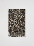 Czapki damskie - Reserved - Szalik w panterkę - wielobarwny - miniaturka - grafika 1