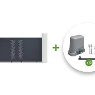 Bramy garażowe - Pakiet CASANOOV BRAMA przesuwna 3m ARLBERG 300C140 + CASANOOV BRAMA ARLBERG 100P140 Szara - miniaturka - grafika 1