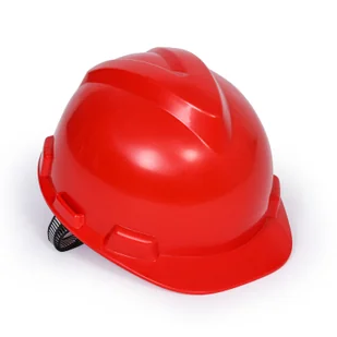 Kask ochronny, 4-punktowy, opakowanie 5 szt., czerwony - Akcesoria BHP - miniaturka - grafika 1