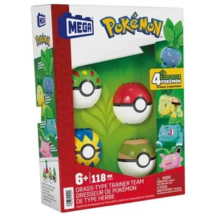Mega Pokemon Drużyna Typu Trawiastego - Klocki - miniaturka - grafika 1