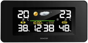 Stacja Pogody Sencor 5270 Z Czujnik-Iem Zewnętrznym Kolorowy Wyświetlac - Stacje pogodowe - miniaturka - grafika 1