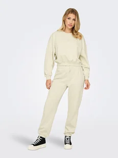 ONLY Bluza w kolorze beżowym - Bluzy damskie - miniaturka - grafika 1