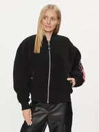 Kurtki damskie - Alpha Industries Kurtka bomber MA-1 VF Teddy 108003 Czarny Regular Fit - miniaturka - grafika 1