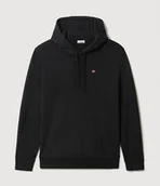 Bluzy męskie - felpa uomo napapijri balis hood - np0a4fqv 041 black brushed - Napapijri - miniaturka - grafika 1