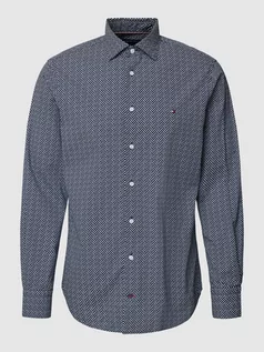Koszule męskie - Koszula biznesowa z drobnym wzorem na całej powierzchni model ‘DANDELION’ - grafika 1