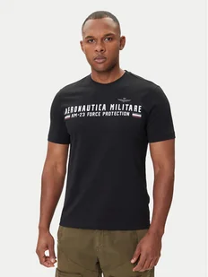 Aeronautica Militare T-Shirt 252TS1942UJ00538 Czarny Regular Fit - Koszulki męskie - miniaturka - grafika 1