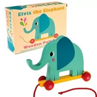 Zabawki zręcznościowe - Rex London Trade, zabawka do ciągnięcia Słoń Elvis - miniaturka - grafika 1