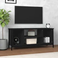Szafki RTV - vidaXL Szafka pod TV, czarna, 102x35x45 cm, materiał drewnopochodny - miniaturka - grafika 1