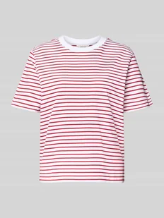 T-shirt o pudełkowym kroju z czystej bawełny model ‘ESSENTIAL’ - Koszulki i topy damskie - miniaturka - grafika 1