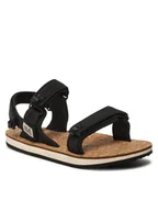 Sandały damskie - Jack Wolfskin Sandały Ecostride 2 Sandal W 4051771 Czarny - miniaturka - grafika 1