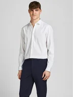 Koszule męskie - Jack&Jones Koszula 12201905 Biały Slim Fit - miniaturka - grafika 1