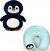 Akcesoria do fotelików - Poduszka podróżna i pluszowa zabawka Swapseazzz 2 w 1 - Pingwin - miniaturka - grafika 1
