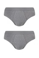 Majtki męskie - Slipy męskie (2 pack) gładkie melanżowe MPP 017 - miniaturka - grafika 1