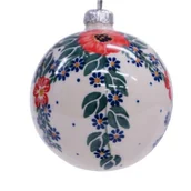 Bombki - Ceramiczna bombka duża Ceramika Bolesławiec - miniaturka - grafika 1