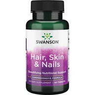 Suplementy naturalne - Swanson, włosy, skóra i paznokcie, 60 tabletek - miniaturka - grafika 1