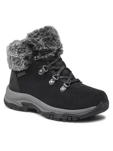 Skechers Trapery Falls Finest 167178/BLK Czarny - Kozaki damskie - miniaturka - grafika 1