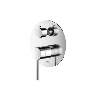 Bateria Prysznicowo-Wannowa Podtynkowa Fly Z Boxem 2-Wyjściowym Chrom 03042CHR Emporia - Baterie umywalkowe - miniaturka - grafika 1