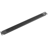 Akcesoria do szaf serwerowych - Lanberg Panel szczotkowy do szafy 19" 1U czarny SPL1OKEO0040 [5039929] - miniaturka - grafika 1