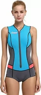 Stroje kąpielowe - Cressi Cressi Women's Idra Swimsuit Strój kąpielowy Lady z neoprenu o grubości 2mm ,Jasny niebieski ,S ,DG005102 DG005102 - miniaturka - grafika 1