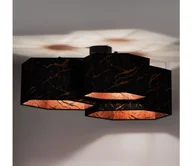 Lampy sufitowe - Duolla - Żyrandol natynkowy ROLLER TRIO HEX 3xE27/15W/230V czarny/miedź - miniaturka - grafika 1