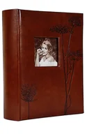 Albumy fotograficzne - ALBUM szyty 200 zdjęć 10x15 opis SKÓROPODOBNY RC ciemnobrązowy - miniaturka - grafika 1