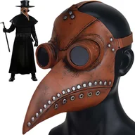 Dodatki do strojów karnawałowych - Maska Kruka Ptaka Doktor Plagi Lateksowa Halloween - miniaturka - grafika 1