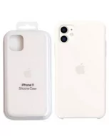 Etui i futerały do telefonów - Etui do iPhone 11 Apple Silicone Case - białe - miniaturka - grafika 1