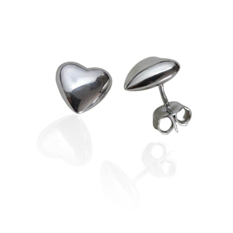 ankabizuteria.pl Kolczyki srebrne SERDUSZKA rodowane