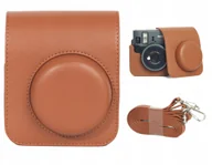 Torby fotograficzne i futerały - Futerał Etui Pokrowiec Case Na Aparat Do Aparatu Fujifilm Instax Mini 41 / Brązowy - miniaturka - grafika 1