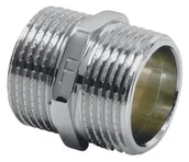 Łączniki, trójniki, kształtki - Nypel mosiężny 3/8" chrom - miniaturka - grafika 1