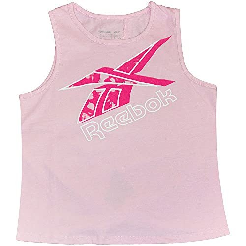 Reebok Koszulka dziewczęca z dużym wiązaniem z tyłu Jasnoróżowy 9 Years