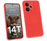 Etui i futerały do telefonów - Bizon Tur do Realme 14T 5G Czerwony - miniaturka - grafika 1