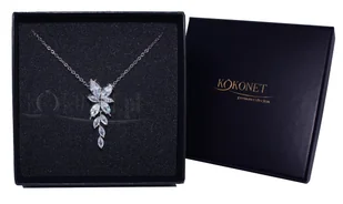 Naszyjnik ślubny FLORES silver - Naszyjniki - miniaturka - grafika 1