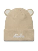 Czapki dla dzieci - New Era Czapka Teddy Bear Ears Cuff Knit Beanie 60580874 Beżowy - miniaturka - grafika 1